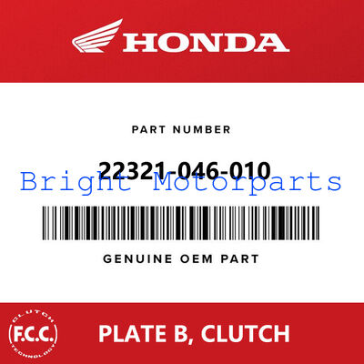 OEM Motorcycle Clutch Plate with Starburst Groove Pattern for Honda CT110 (22321-046-010)